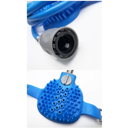 Handheld Silicone Pet Bath Gloves Brush For Outdoor Shower Massage