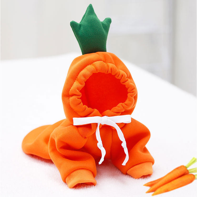 Hooded Apricot Elk Pet Sweater For Warmth