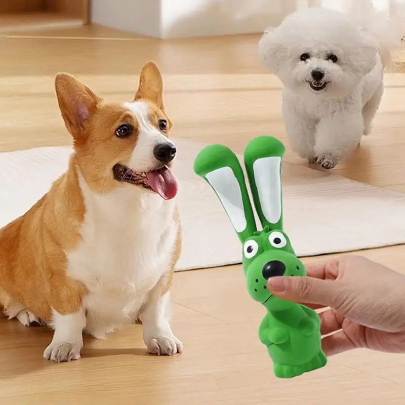 Soft Latex Hippo Squeaky Chew Toy For Pets
