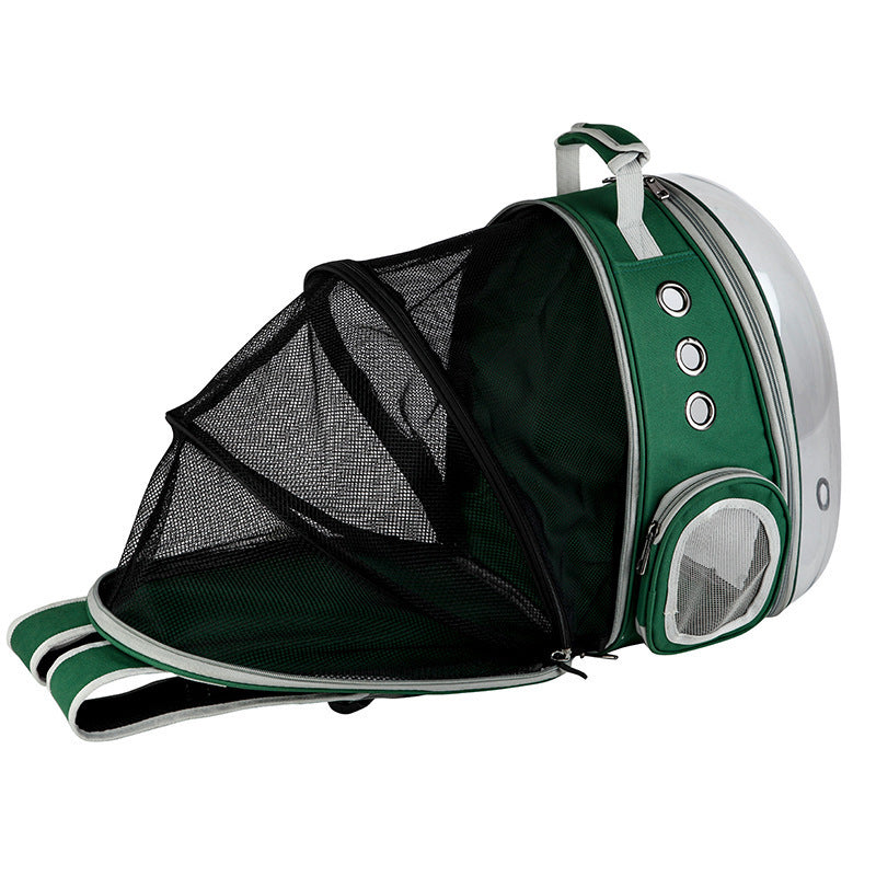 Portable Pet Backpack Carrier Bubble With 360° Viewing And Capsule Design