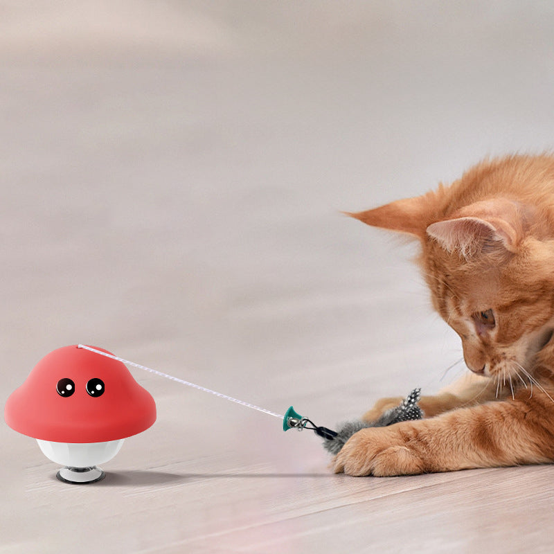 Retractable Wand Suction Cup Interactive Toy For Pets