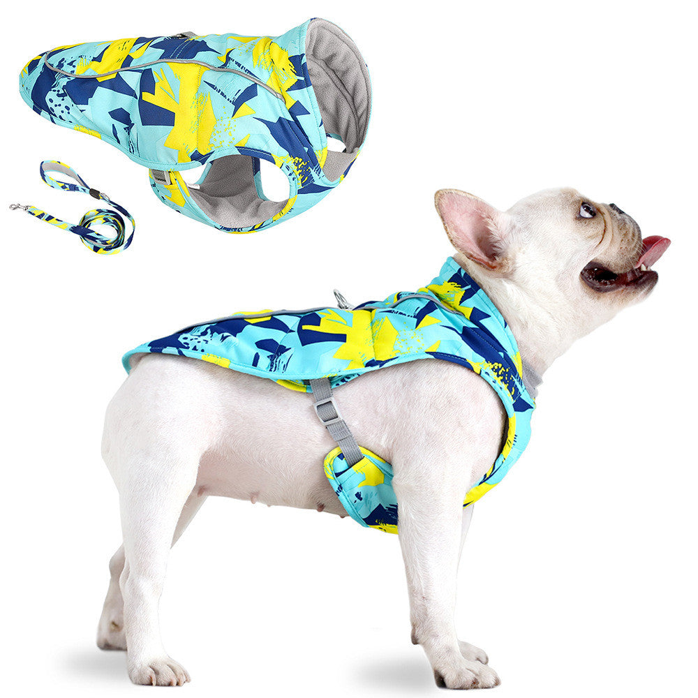 Waterproof Reflective Cotton Jacket For Pets
