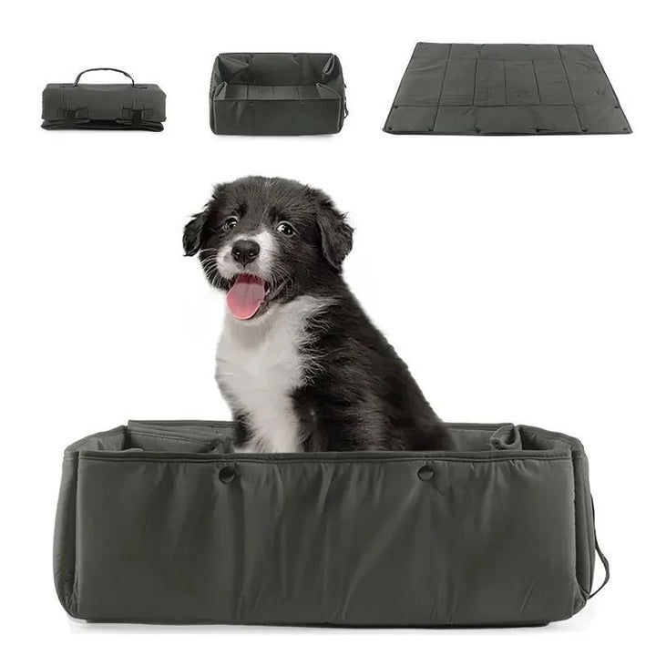 Portable 3-in-1 Pet Travel Bed Carrier With Mat And Cushion