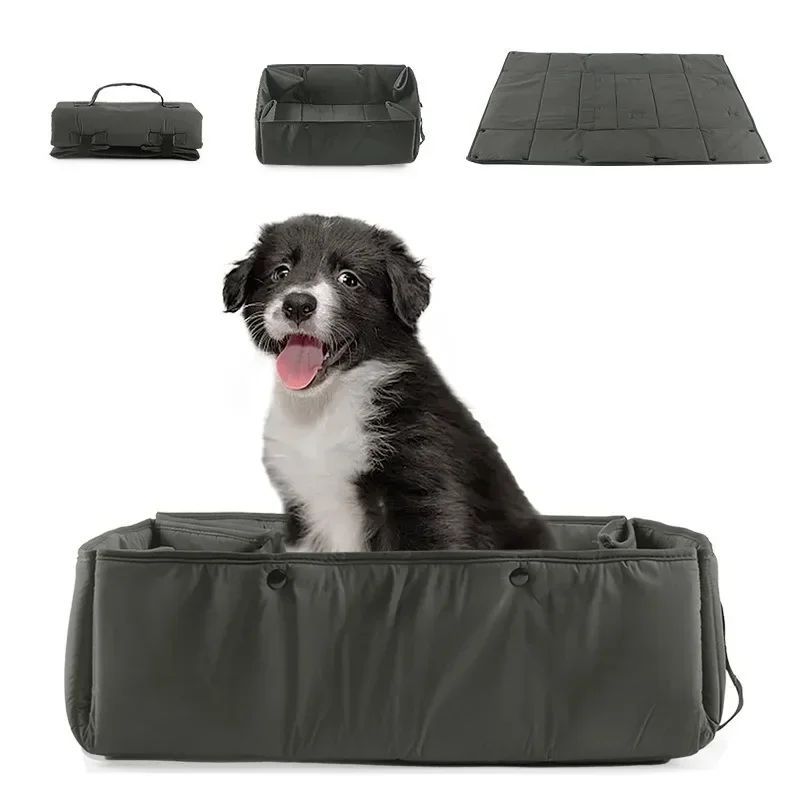 Portable 3-in-1 Pet Travel Bed Carrier With Mat And Cushion