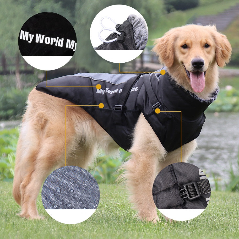 Warm Waterproof Reflective Shell Jacket For Pets