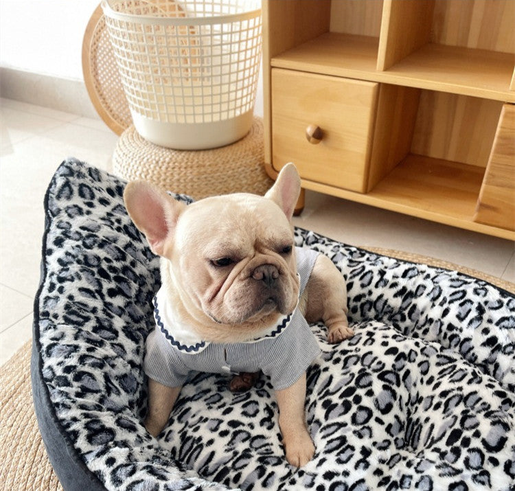 Boat Shaped Pet Sofa Bed Thick Plush Comfortable Sleeping Mat