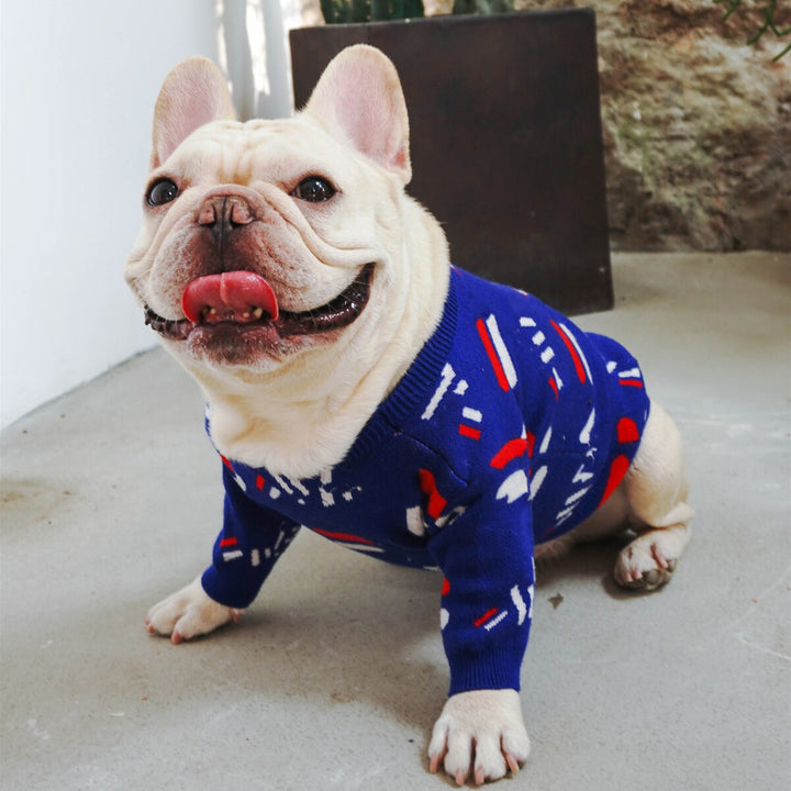 Warm Pet Knit Sweater Comfortable Pullover For Outdoors