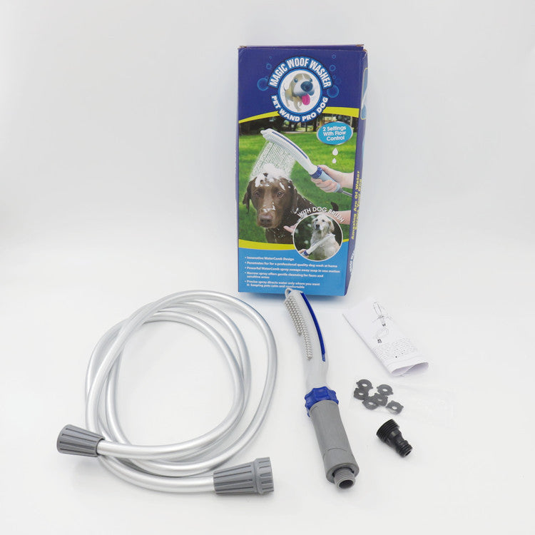 Pet Bath Shower Brush With Integrated Water Hose