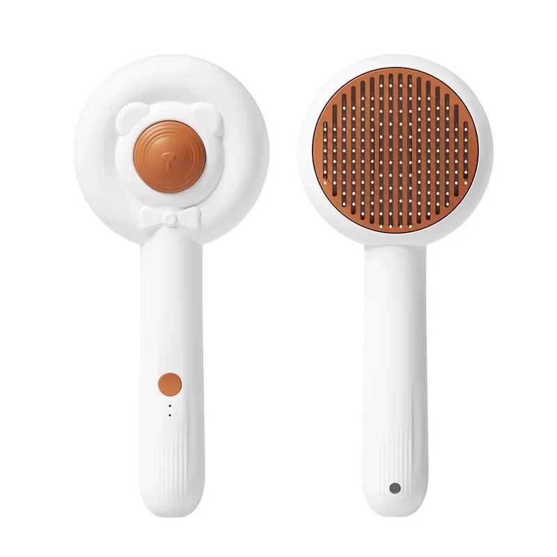 Rechargeable 2 In 1 Pet Nail Trimmer Grooming Brush Tool