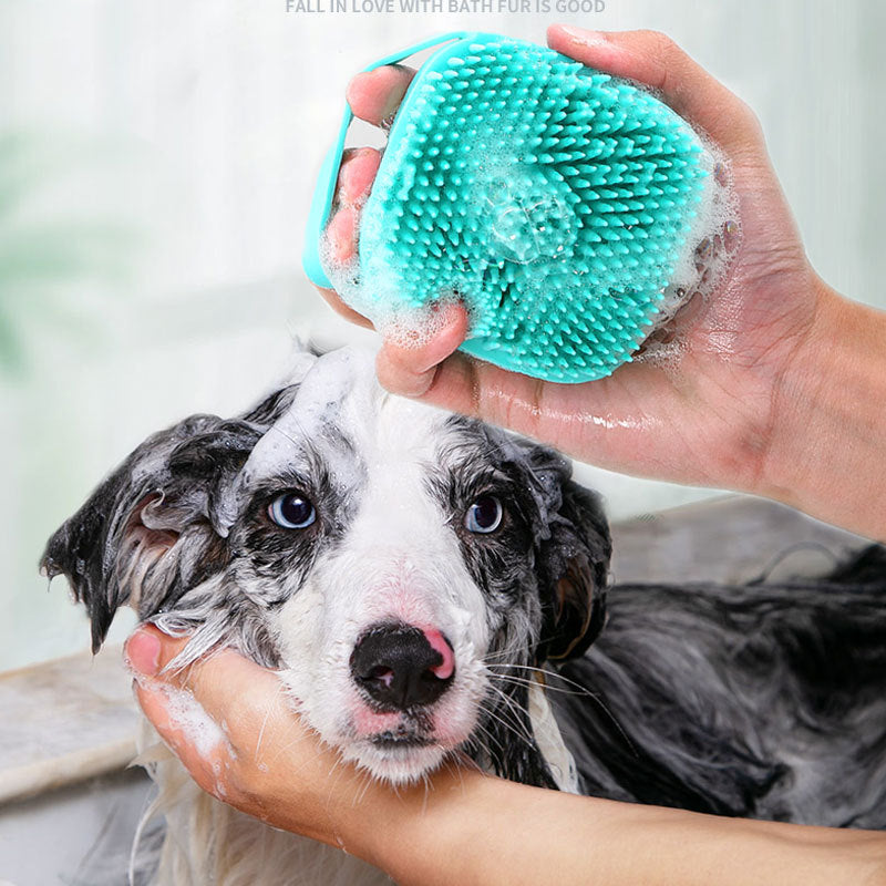 Silicone Pet Massage Bath Brush For Gentle Grooming Care