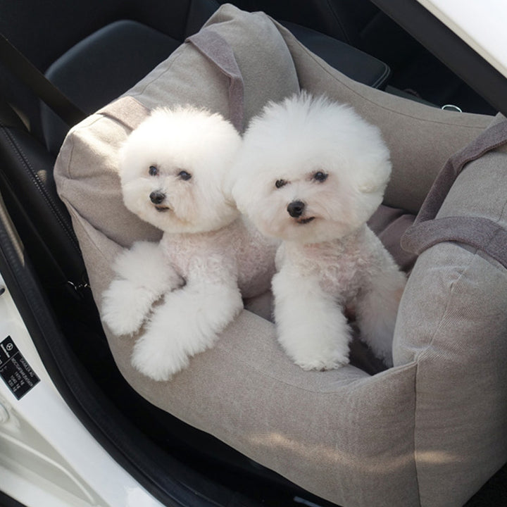Waterproof Portable Pet Car Seat Carrier With Mesh And Safety Design