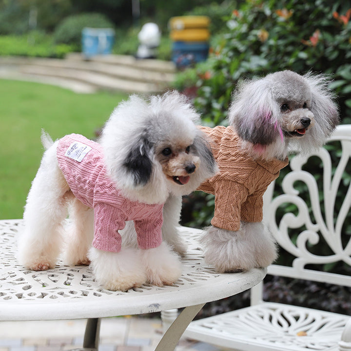 Warm Pet Knit Sweater Comfortable Outdoor Pullover
