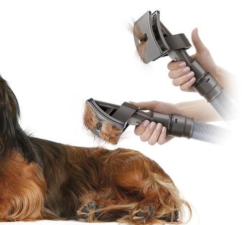 Pet Grooming Brush Vacuum Attachment Hair Removal Cleaning Tool