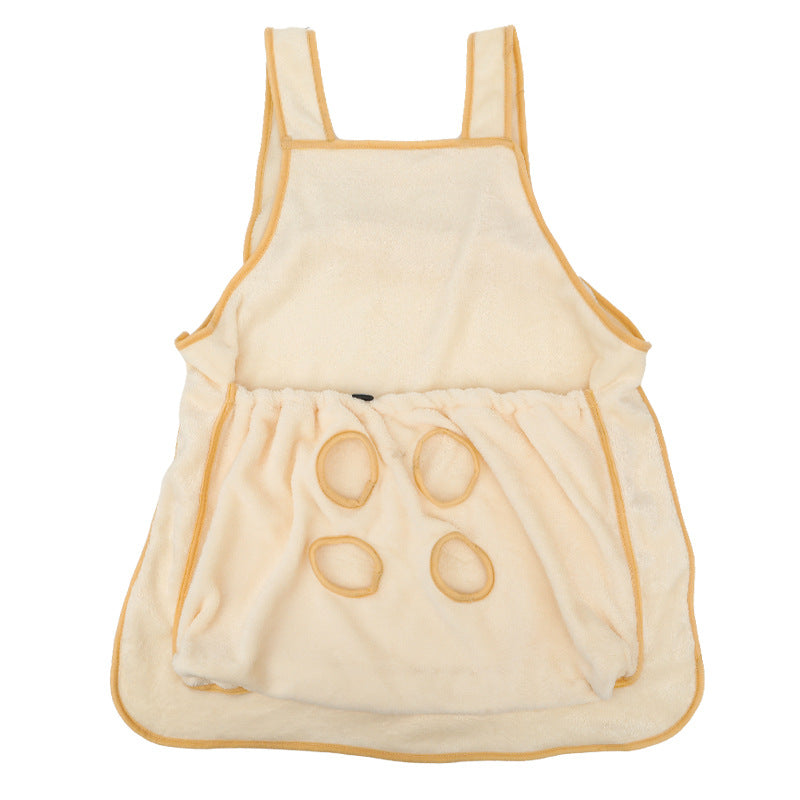 Outdoor Pet Carrier Apron Hanging Chest Bag With Plush Pocket