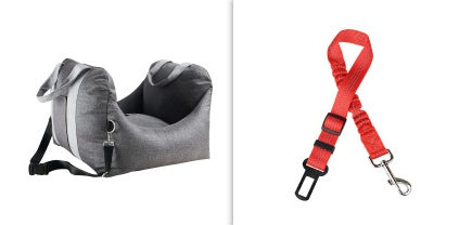 Waterproof Portable Pet Car Seat Carrier With Mesh And Safety Design