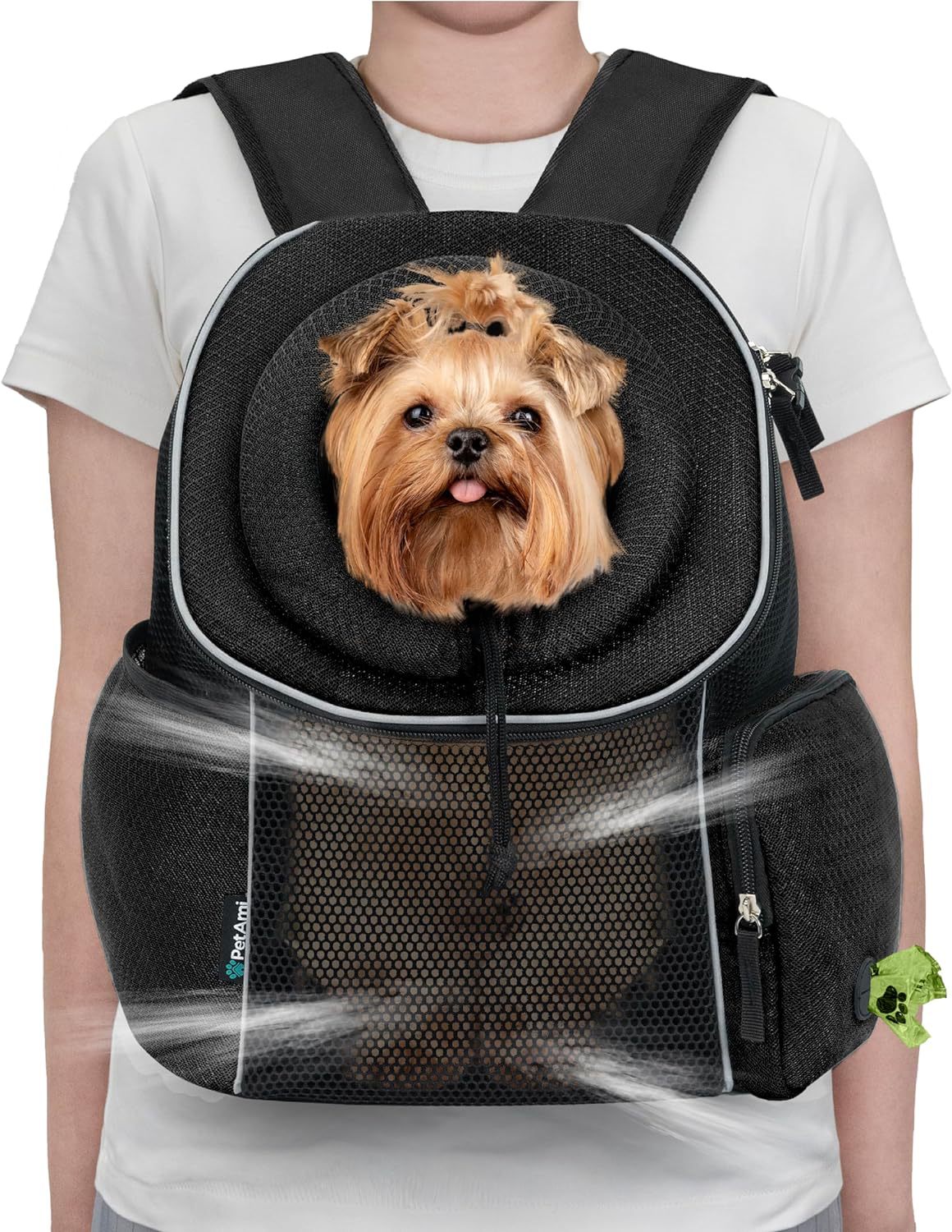 Portable Breathable Pet Carrier Backpack For Travel And Outdoors