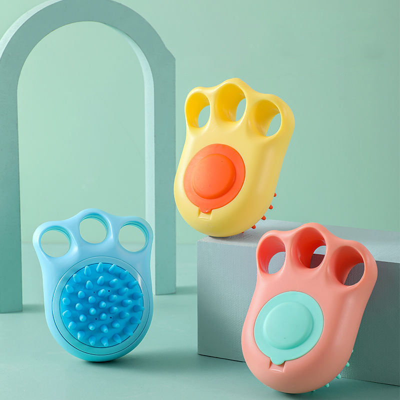 Pet Bath Massage Comb Brush For Grooming And Claw Care