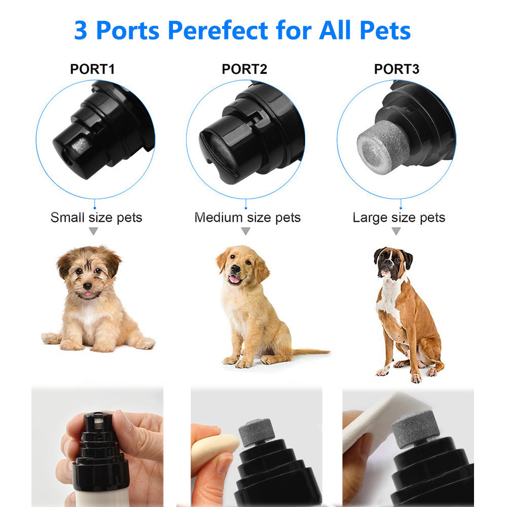 Rechargeable Electric Pet Nail Grinder Quiet USB Grooming Trimmer Tool