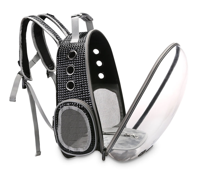 Portable Pet Backpack Carrier Bubble With 360° Viewing And Capsule Design
