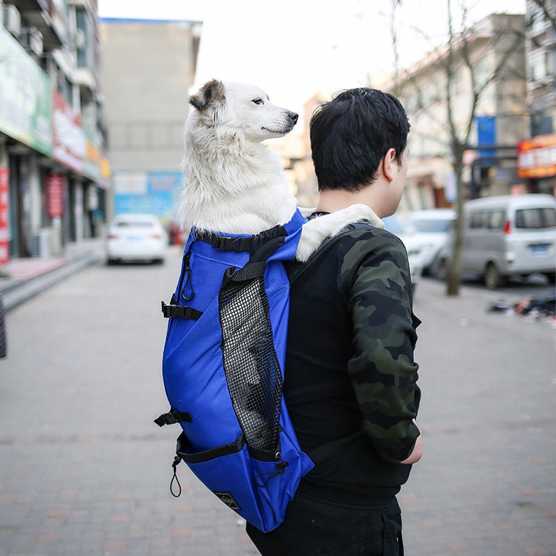 Double-Shoulder Portable Pet Carrier Backpack For Travel And Outdoors