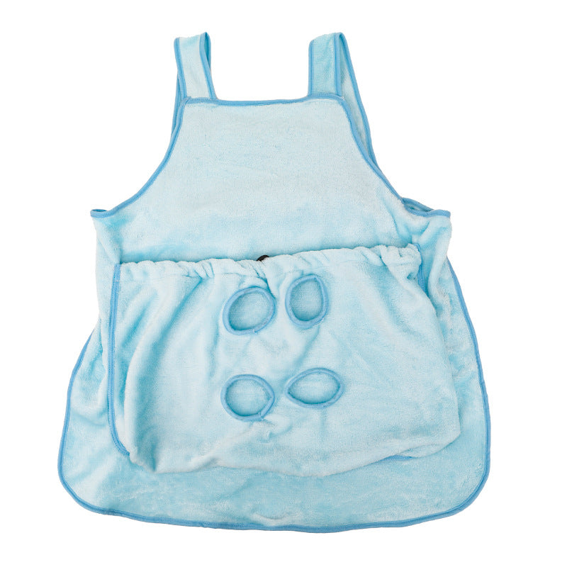 Outdoor Pet Carrier Apron Hanging Chest Bag With Plush Pocket