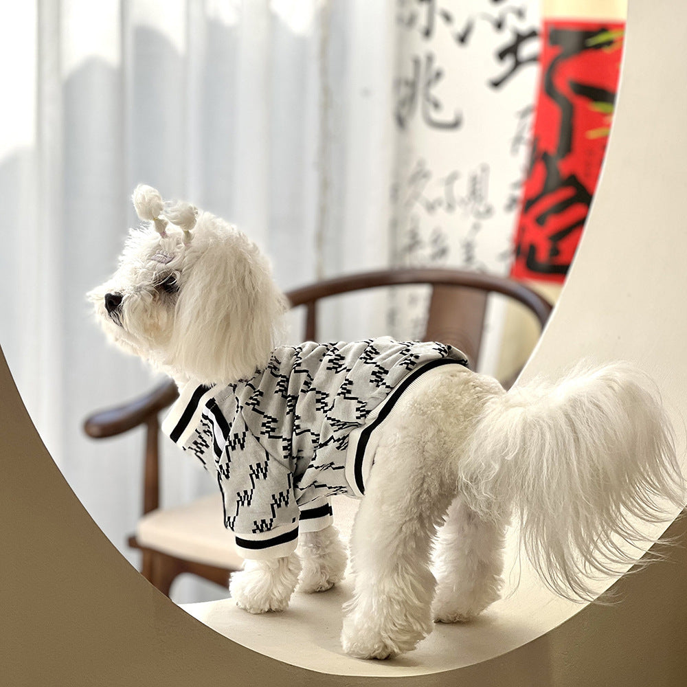 Autumn Winter Pet Zipper Jacket Warm Coat
