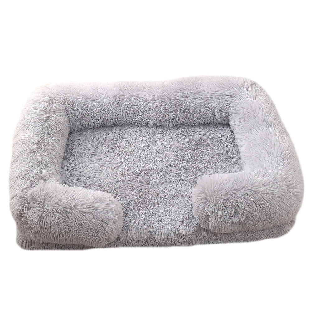 Plush Round Pet Bed Warm Winter Comfortable Sleeping Mat