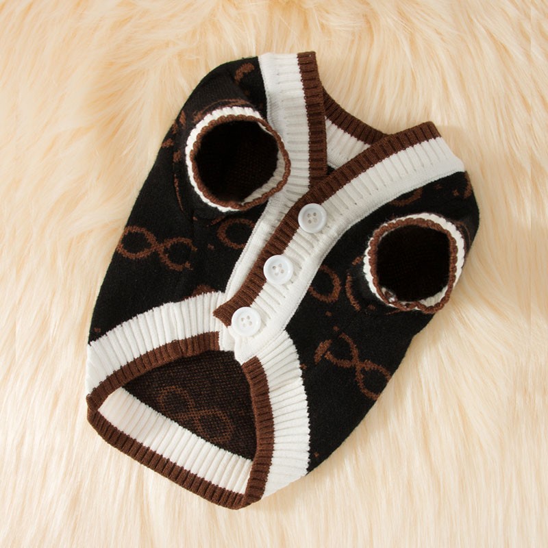 Pet Simple Warm Knitted Sweater For Small And Medium Pets