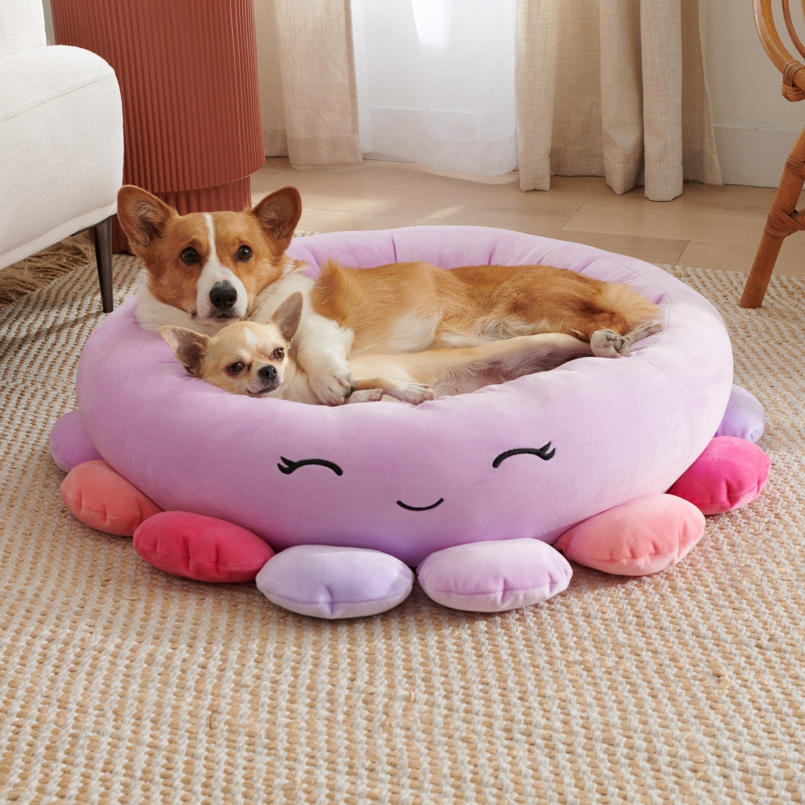 Super Soft Plush Pet Bed Animal And Fruit Design