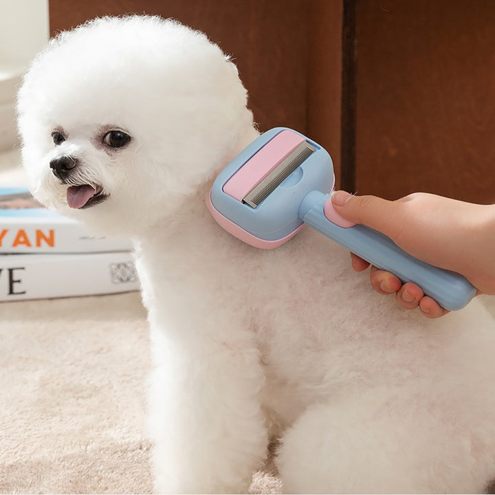 Pet Deshedding Brush Dematting Comb Reduces Shedding Grooming Tool