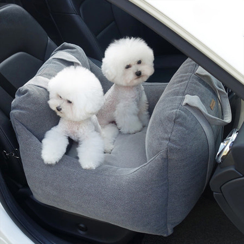 Waterproof Portable Pet Car Seat Carrier With Mesh And Safety Design