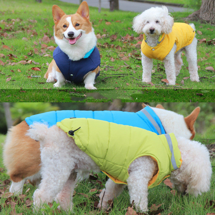 Thickened Waterproof Outdoor Jacket With Double-Sided Reflective For Pets