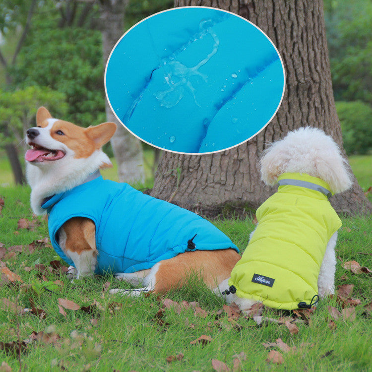 Thickened Waterproof Outdoor Jacket With Double-Sided Reflective For Pets
