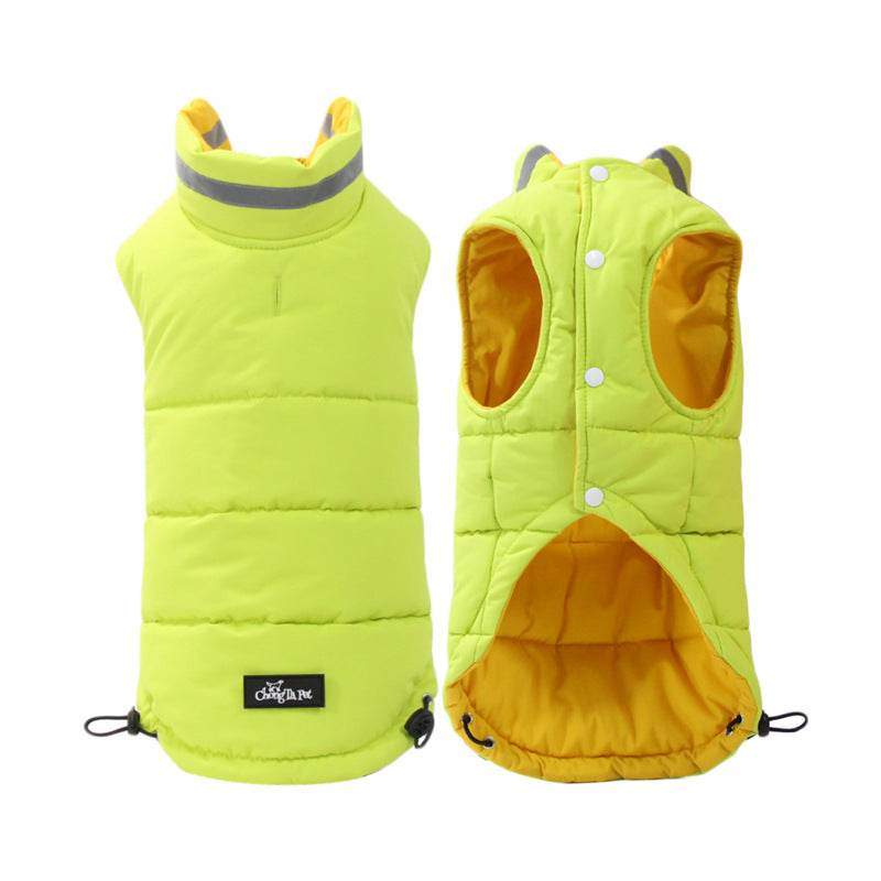 Thickened Waterproof Outdoor Jacket With Double-Sided Reflective For Pets