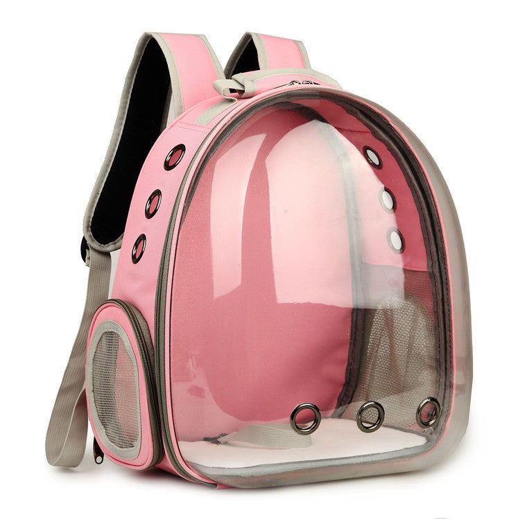 Portable Pet Backpack Carrier Bubble With 360° Viewing And Capsule Design