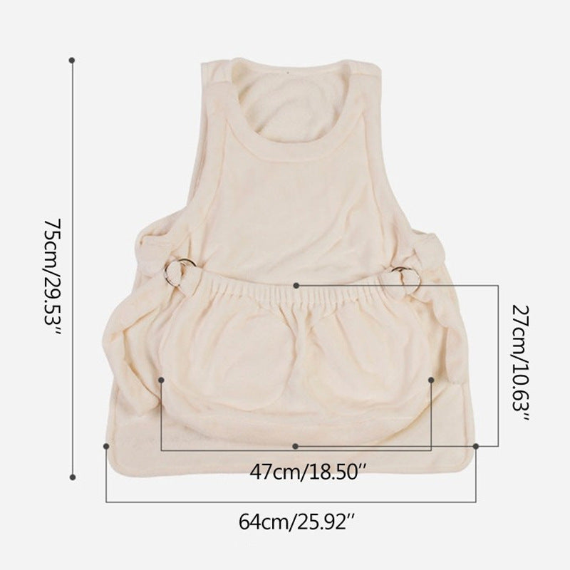 Outdoor Pet Carrier Apron Hanging Chest Bag For Travel