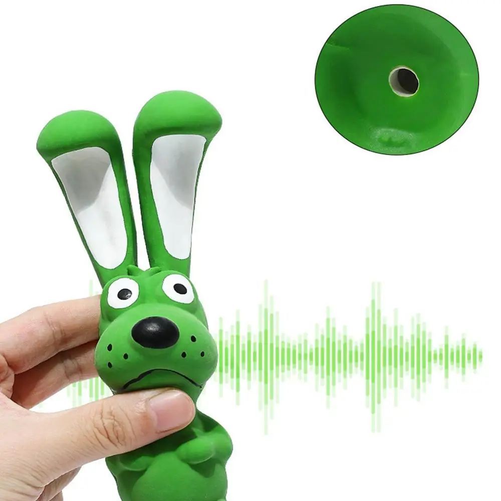 Soft Latex Hippo Squeaky Chew Toy For Pets