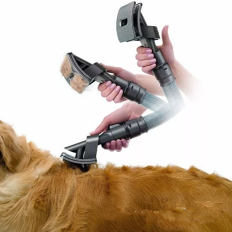 Pet Grooming Brush Vacuum Attachment Hair Removal Cleaning Tool