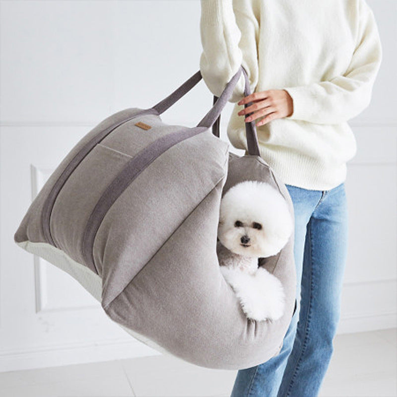 Waterproof Portable Pet Car Seat Carrier With Mesh And Safety Design