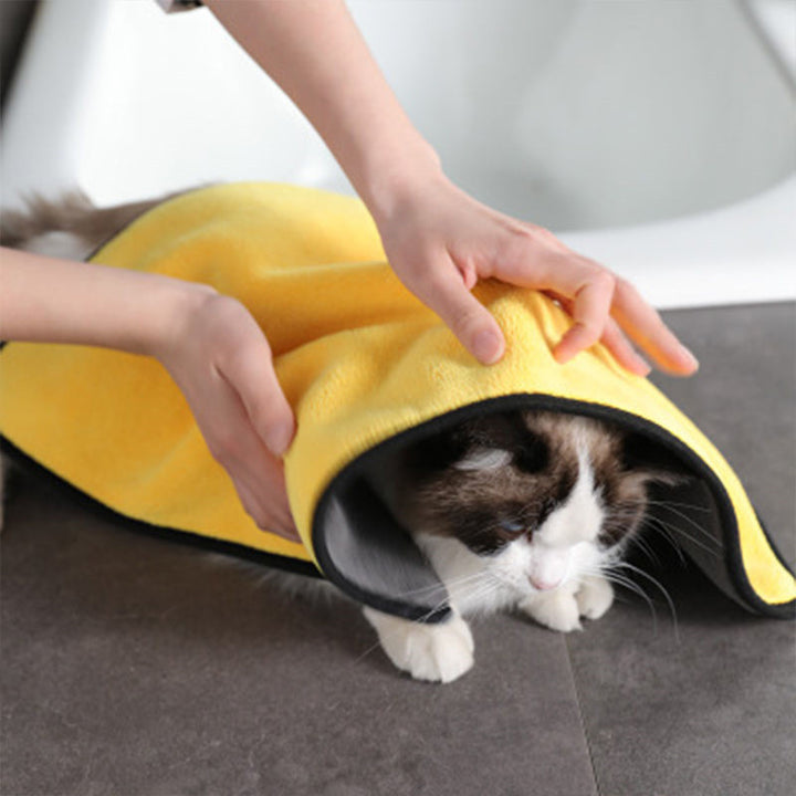 Large Size Pet Shower Bath Towel For Comfortable Drying