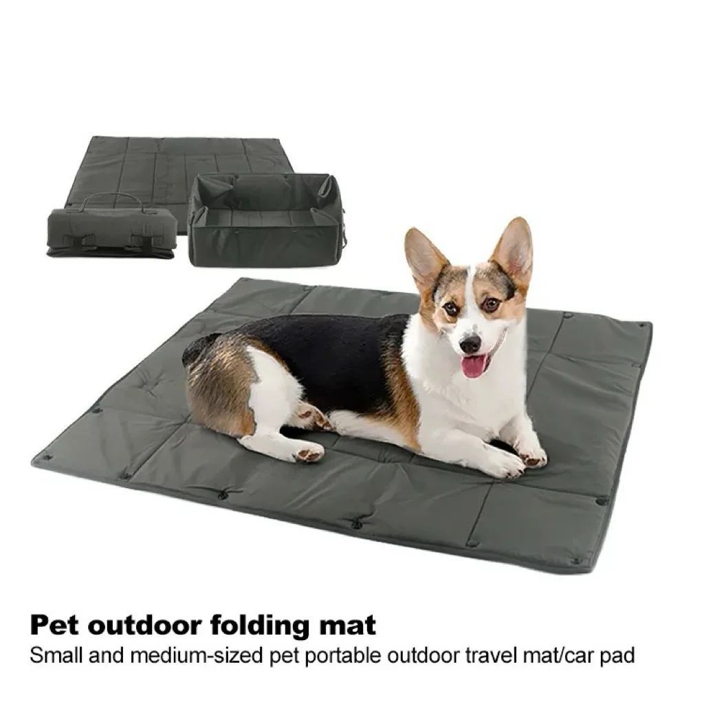 Portable 3-in-1 Pet Travel Bed Carrier With Mat And Cushion