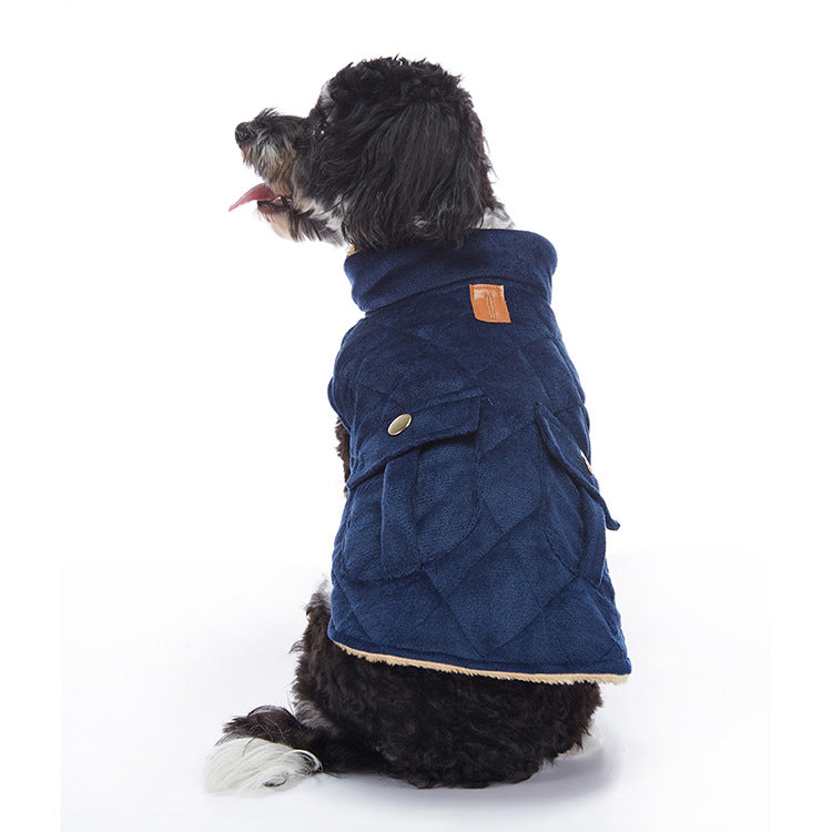 Warm Winter Cashmere Pet Jacket For Comfort