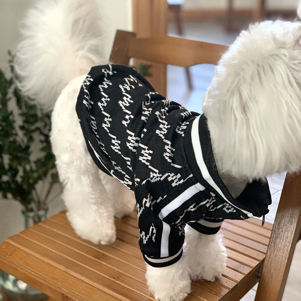 Autumn Winter Pet Zipper Jacket Warm Coat