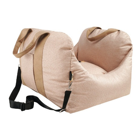 Waterproof Portable Pet Car Seat Carrier With Mesh And Safety Design
