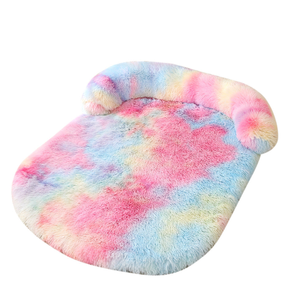 Plush Pet House Bed Warm Cushion Comfortable Sleeping Nest