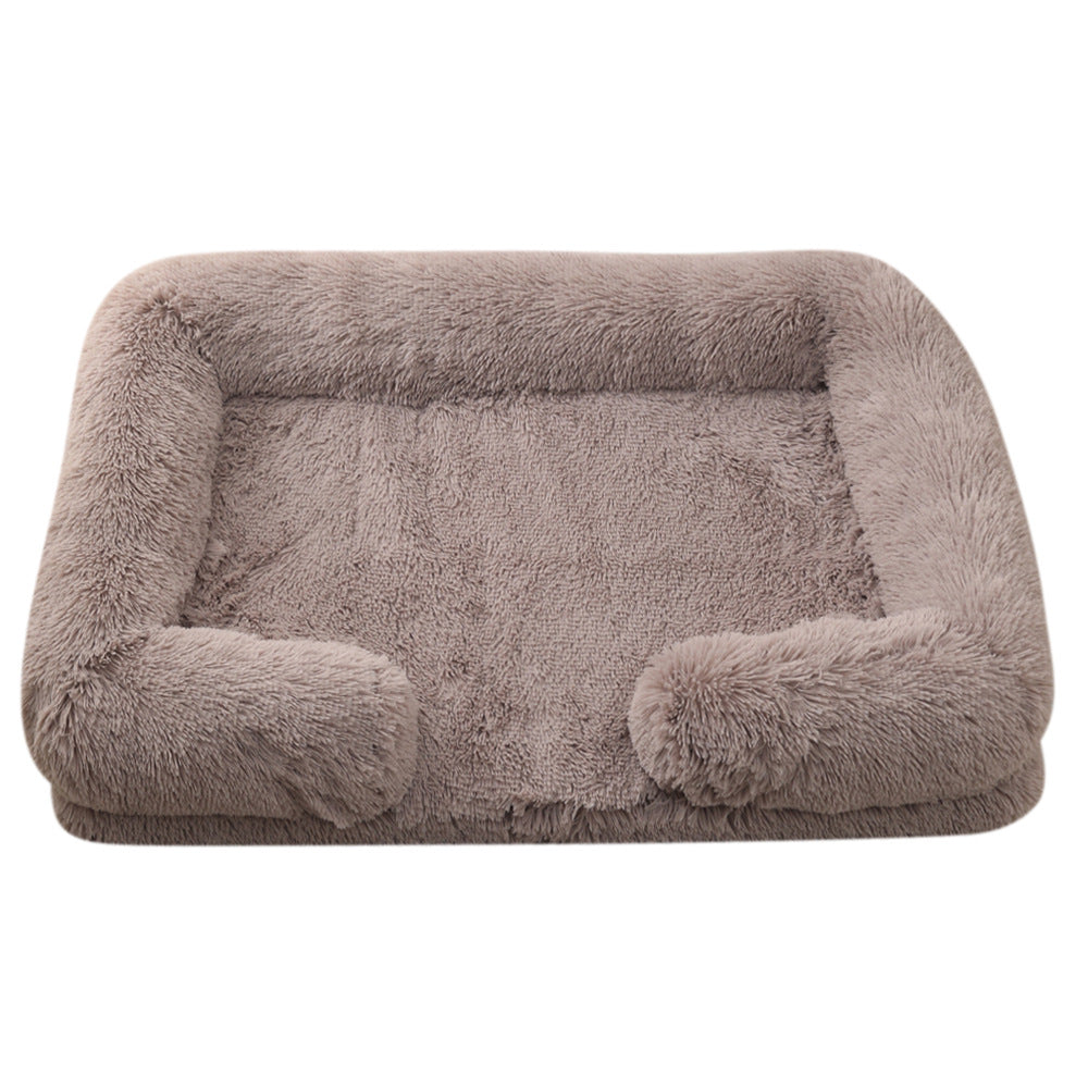 Plush Round Pet Bed Warm Winter Comfortable Sleeping Mat