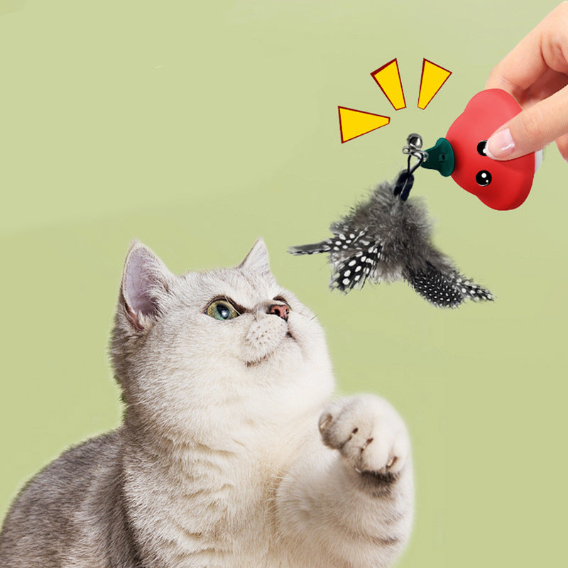 Retractable Wand Suction Cup Interactive Toy For Pets