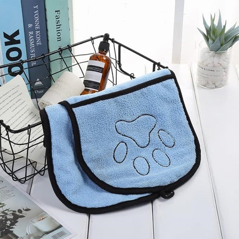 Quick Absorbing Pet Bath Towel Soft Cotton For Grooming