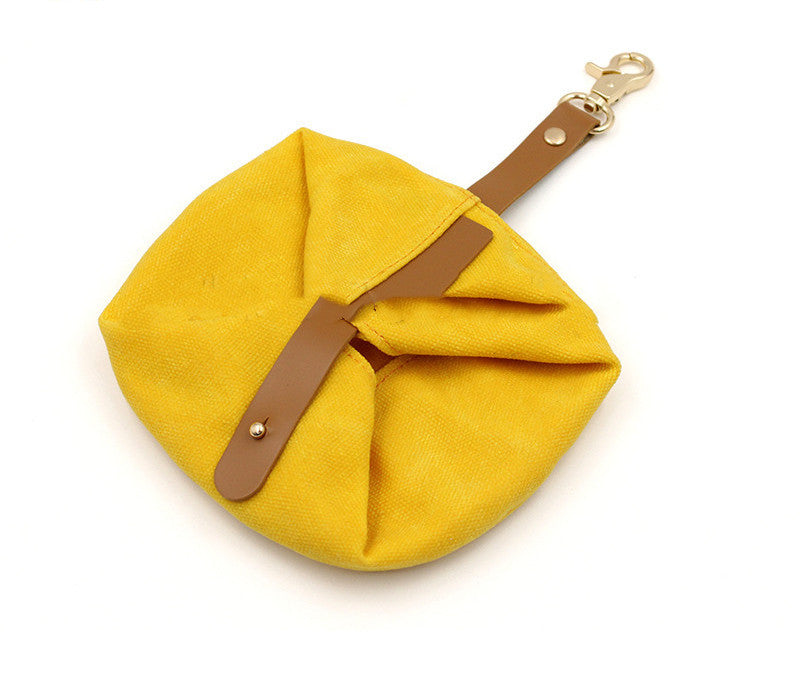 Folding Canvas Water and Food Bowl For Pets Portable Use