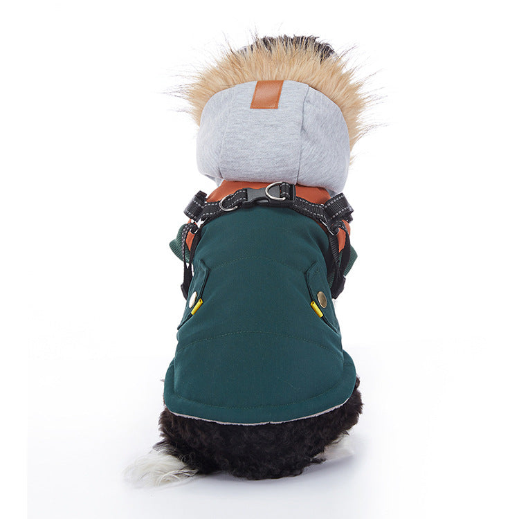 Warm Winter Cashmere Pet Jacket For Comfort